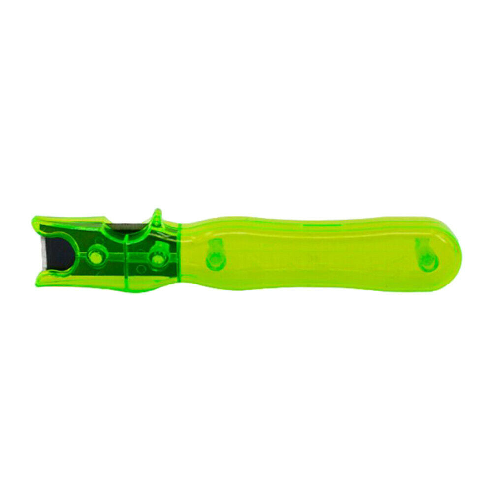 Outdoor Archery Scraper Bow Stripper Feather Fletching &Plastic Handle Green