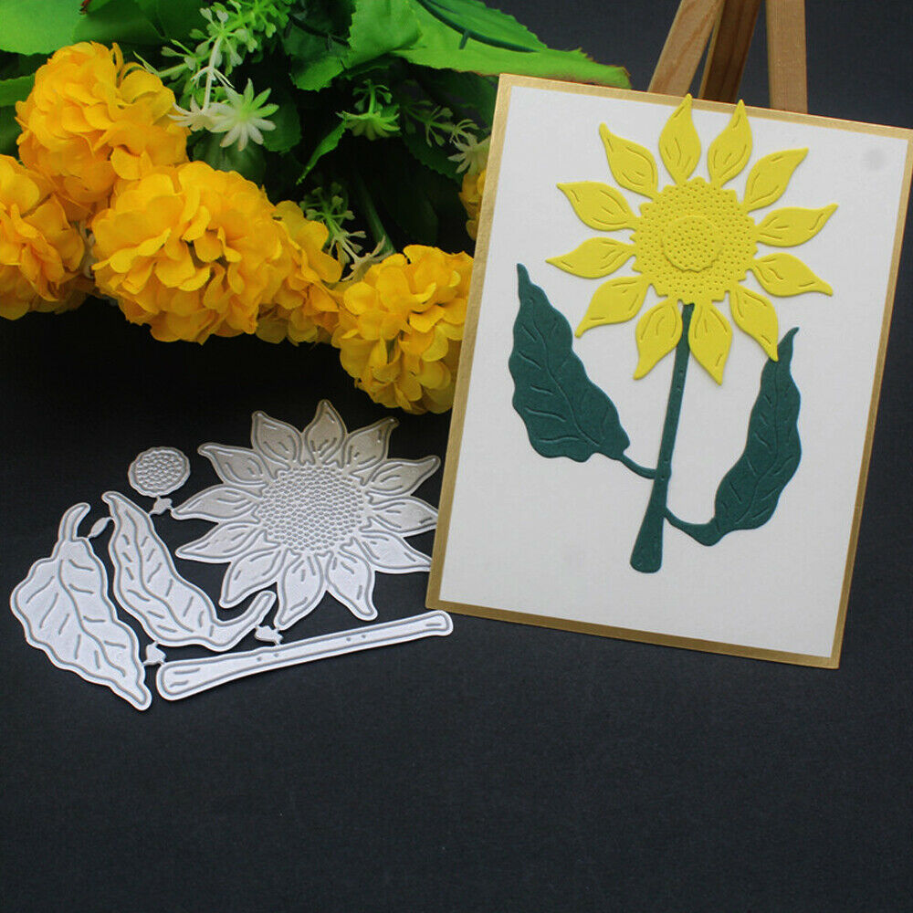 Sunflower Metal Cutting Dies Stencil DIY Scrapbooking Album Stamp Paper Card zj