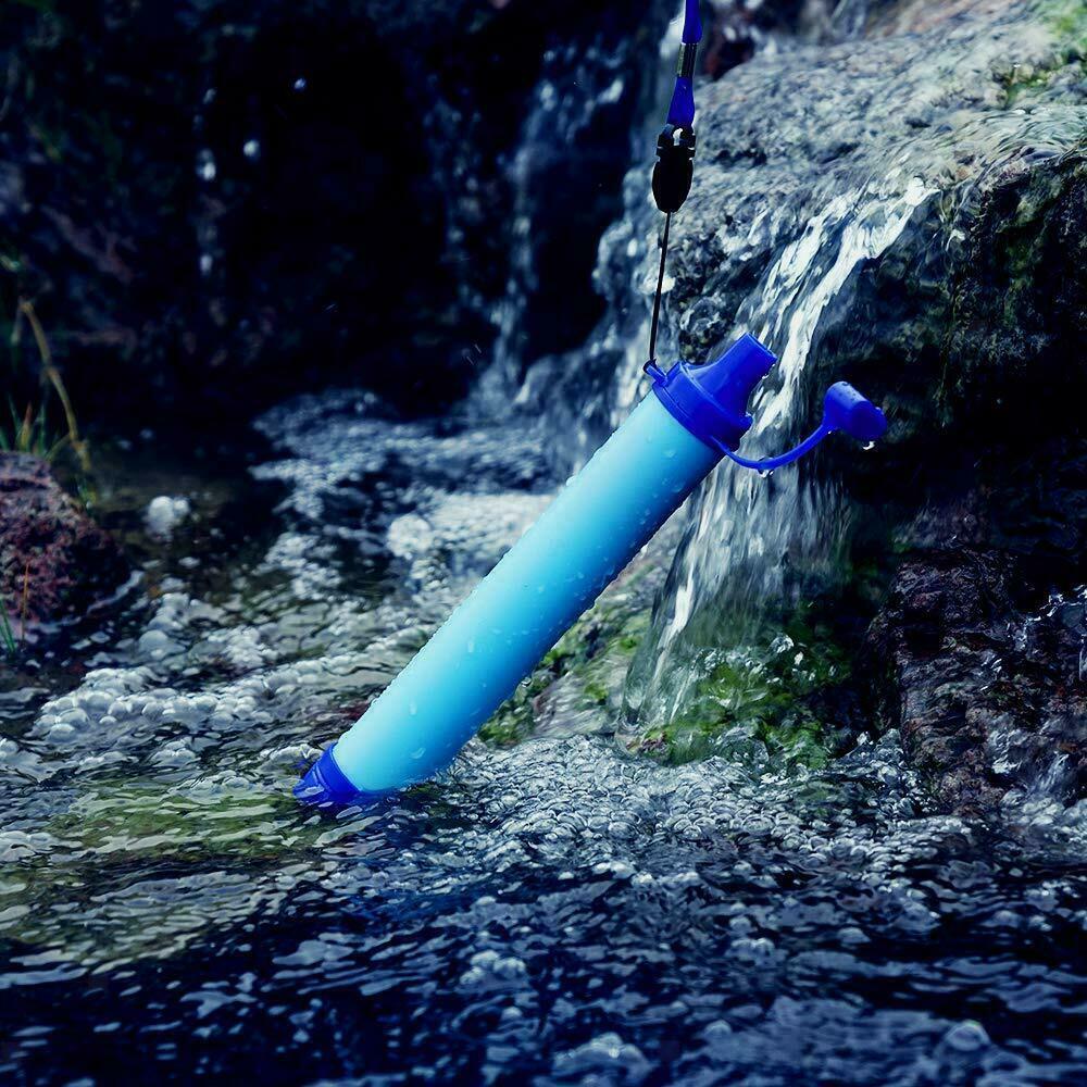 Portable Water Filter Staw Water Purifier for Camping Hiking Traveling