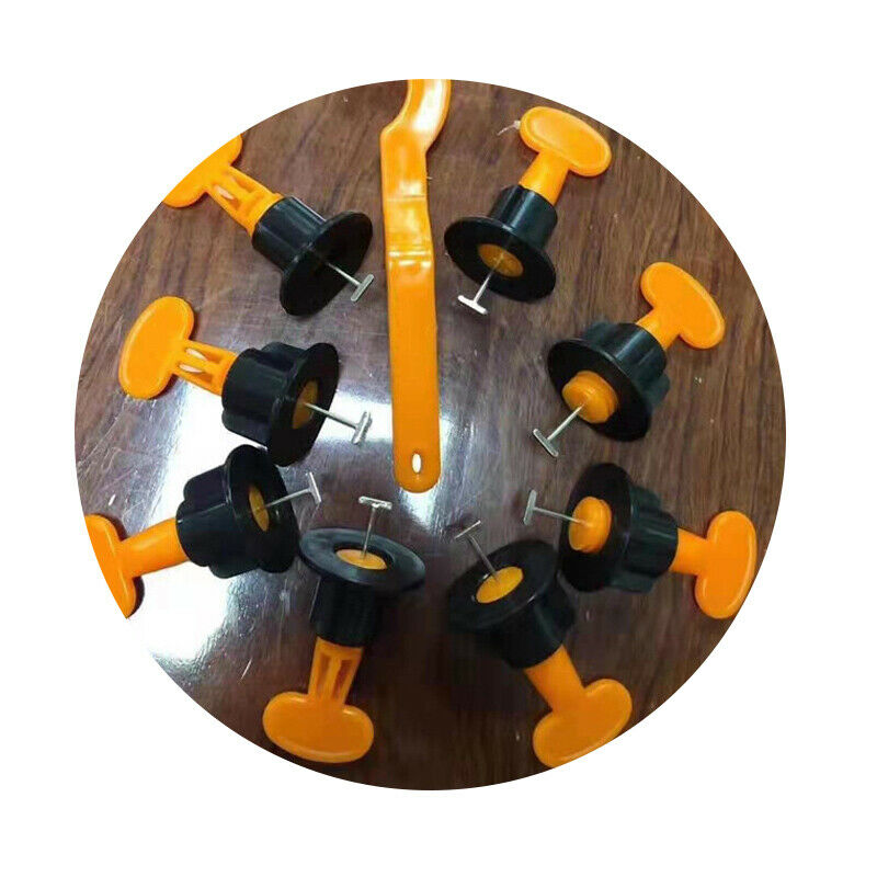 50pcs Reusable Tile Leveling Positioning System Leveler T-lock Floor Tools Kit