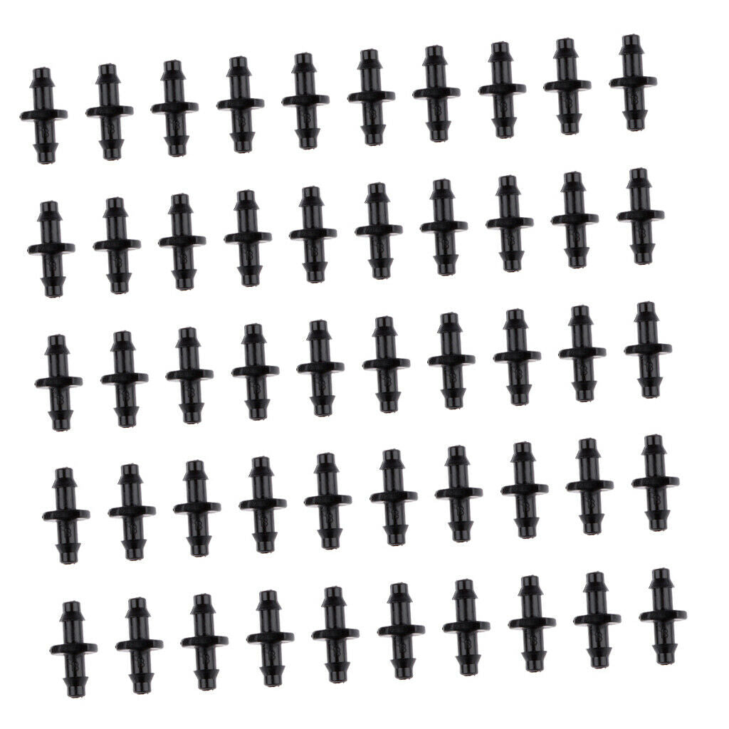 Connector Grooved Double Connection Black For Agriculture Lawn Garden Patio