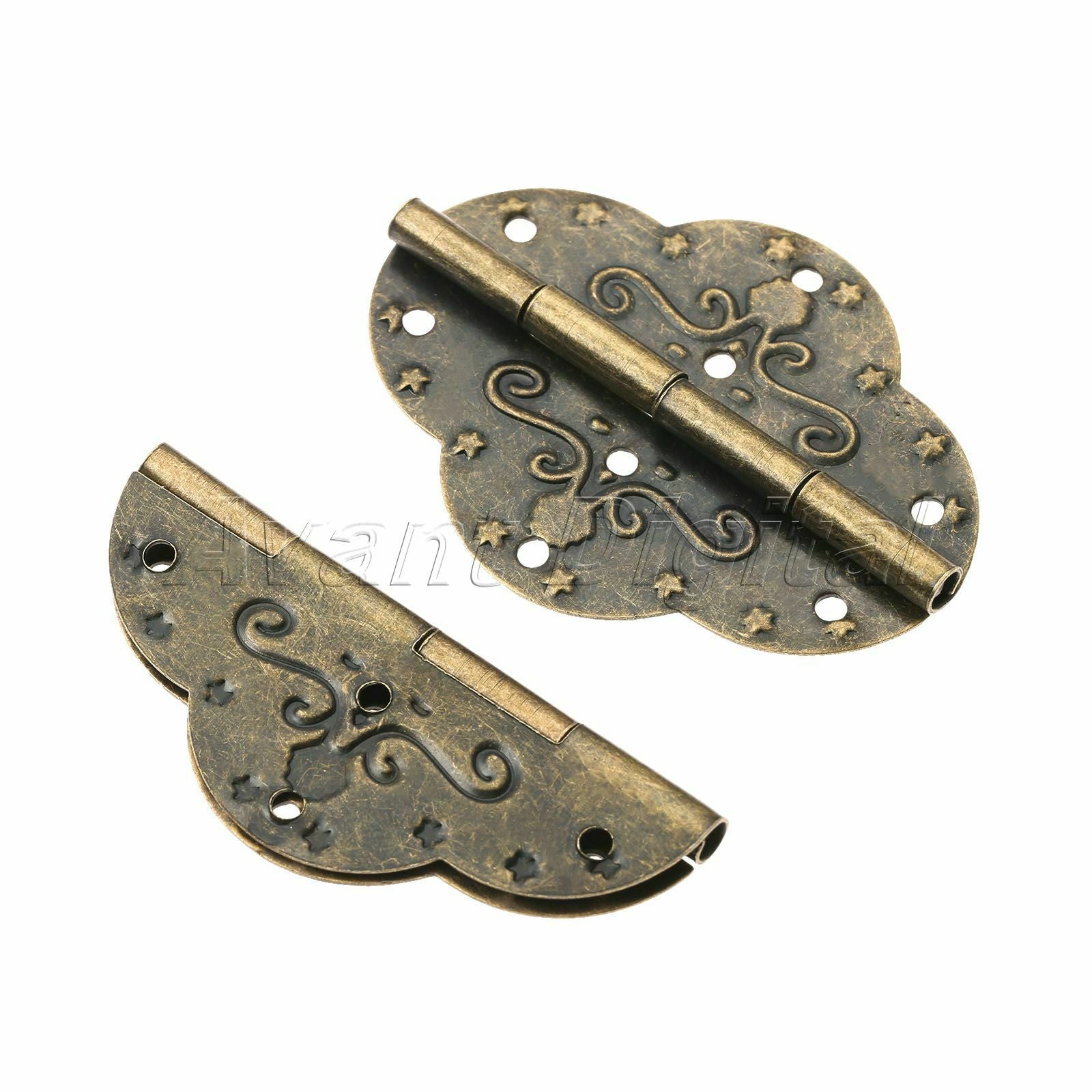 Furniture Drawer Stamp Door Hinges Jewelry Box Cupboard Cabinet Hinge Hardware