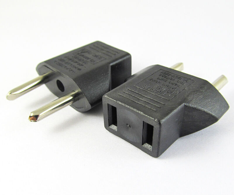 10pcs Travel Charger Wall AC Power Plug Adapter Converter US Jack to EU Plug new