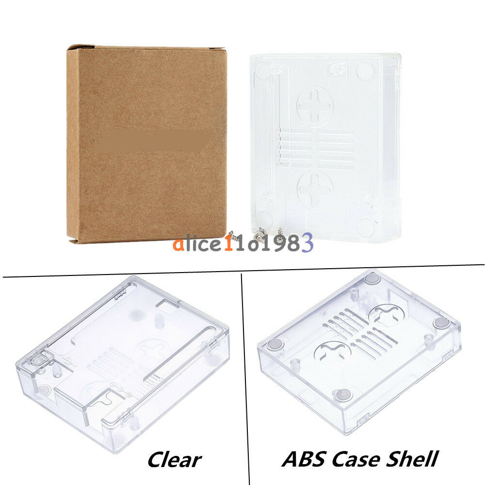 Clear ABS Case Shell Enclosure Box Screw For Arduino UNO R3 Mini/Micro/Type USB