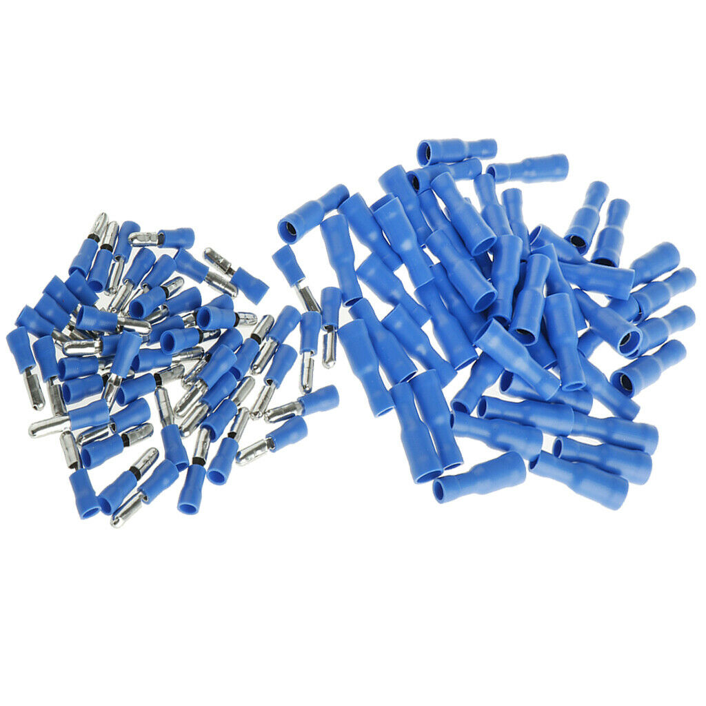 100PCS Spade Connectors - Quick Disconnect Wire Connector- Spade Terminals