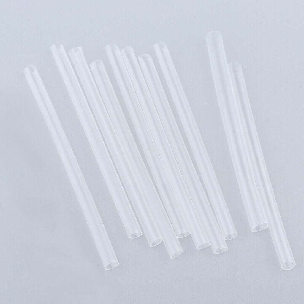 10 Pieces Shrink Sleeve Wrap Tubing For Fishing Rod Length 3.93inch 6mm