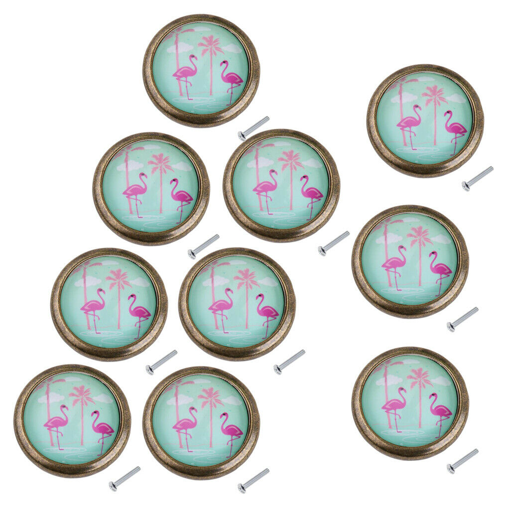 Pack of 10 Metal Knobs for Cupboard, Cupboard, Door Handle, Pull Out Drawer,