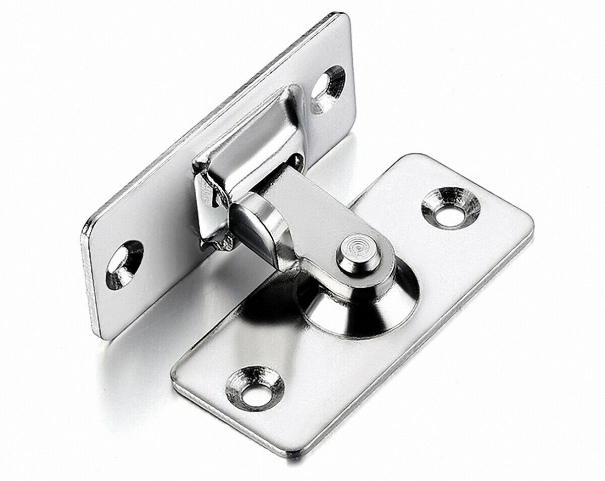 304 Stainless Steel 90 Degree Install Door Fastener Drop Latch Set Hinge Corner