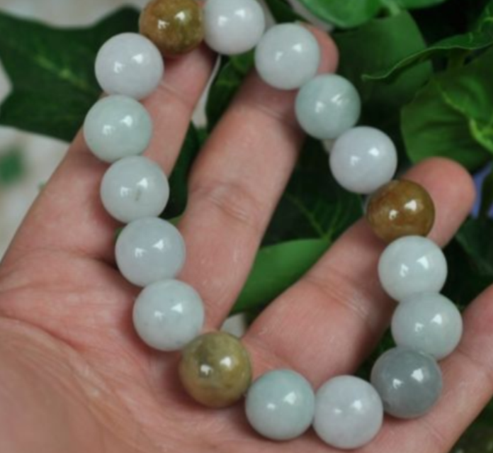 100% Natural A JADE JADEITE Bead Beads Bangle Bracelet 12 mm AAA