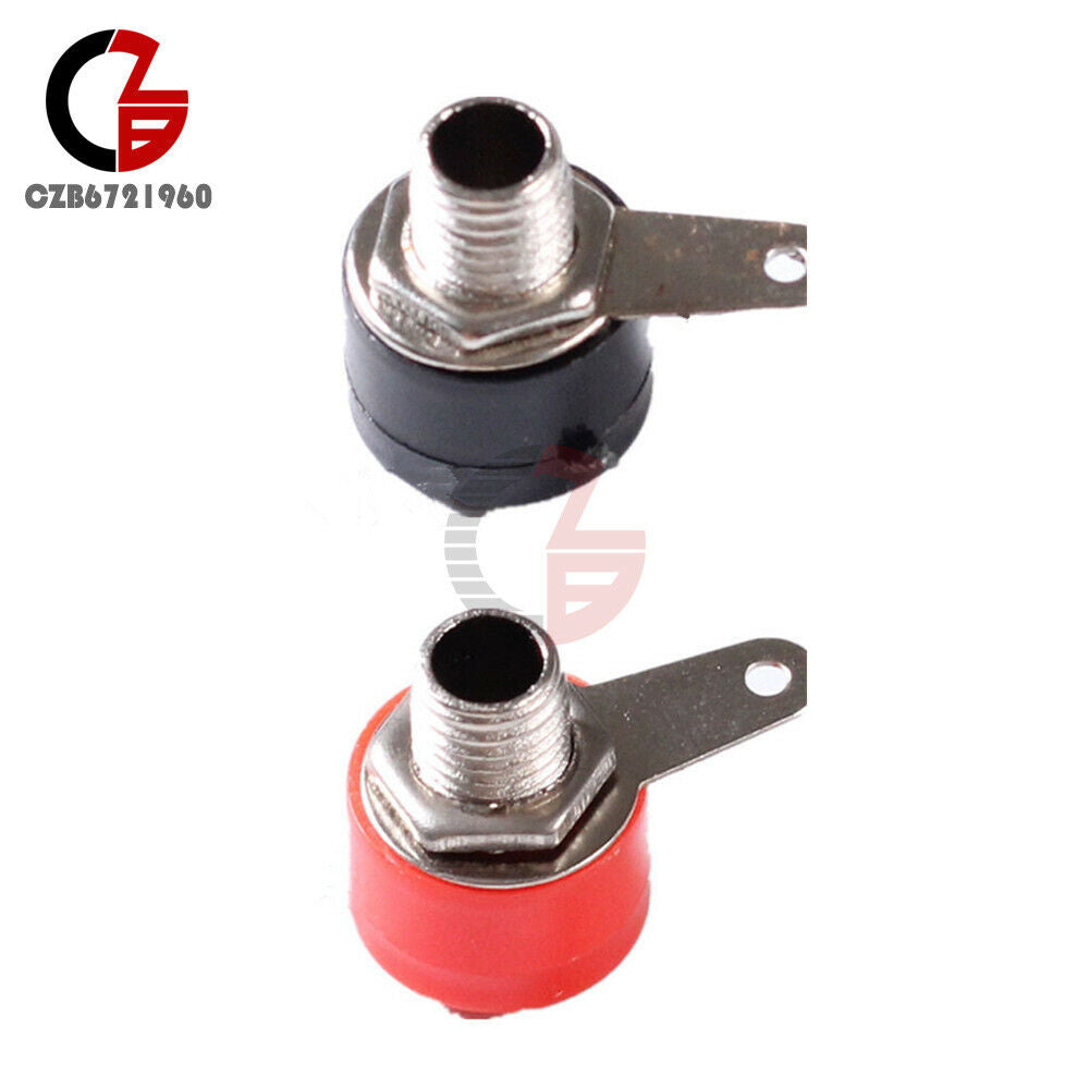 10PCS JS-910B Red Black 4mm Banana Jack Female Terminal Block for Speaker Audio