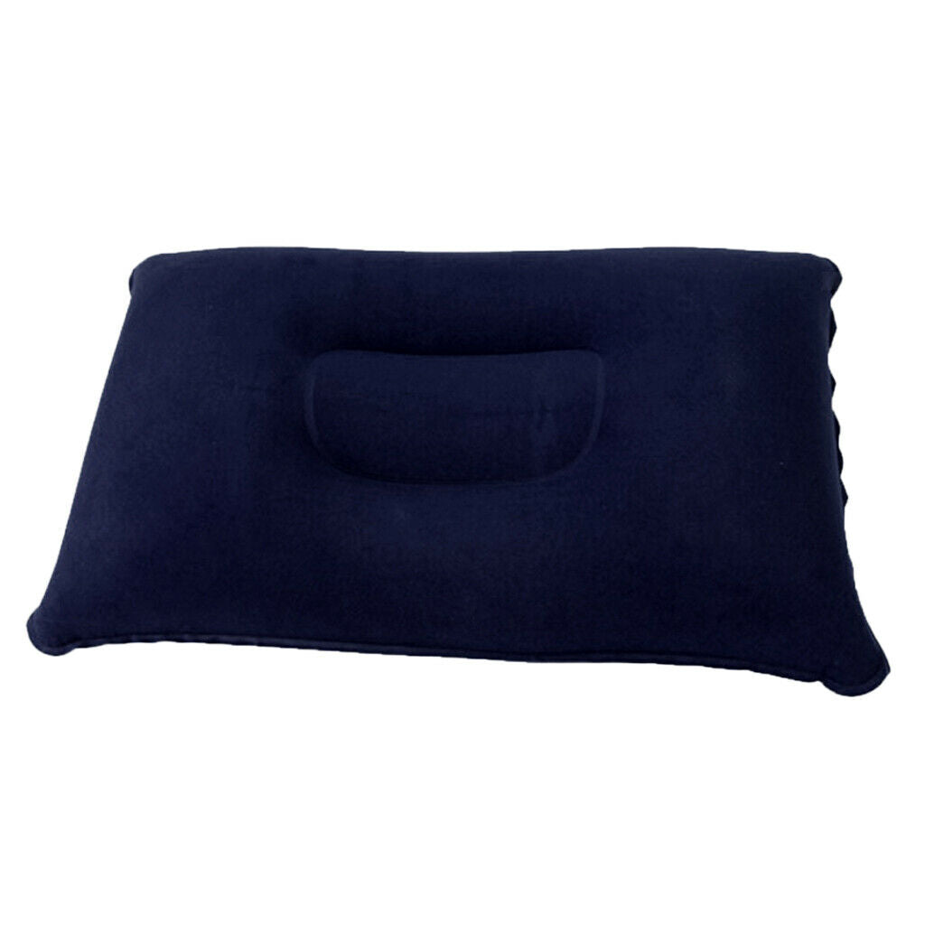 Inflatable Camping Pillow Lightweight Travel Air Cushion Dark Blue Outdoors