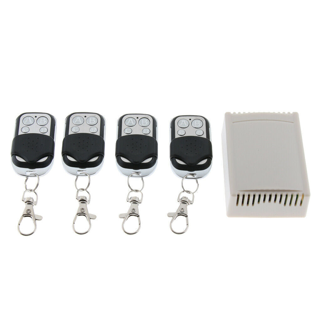 4 Channel Remote Control Switch Relay Receiver and 4 Transmitters 433mHz 12V