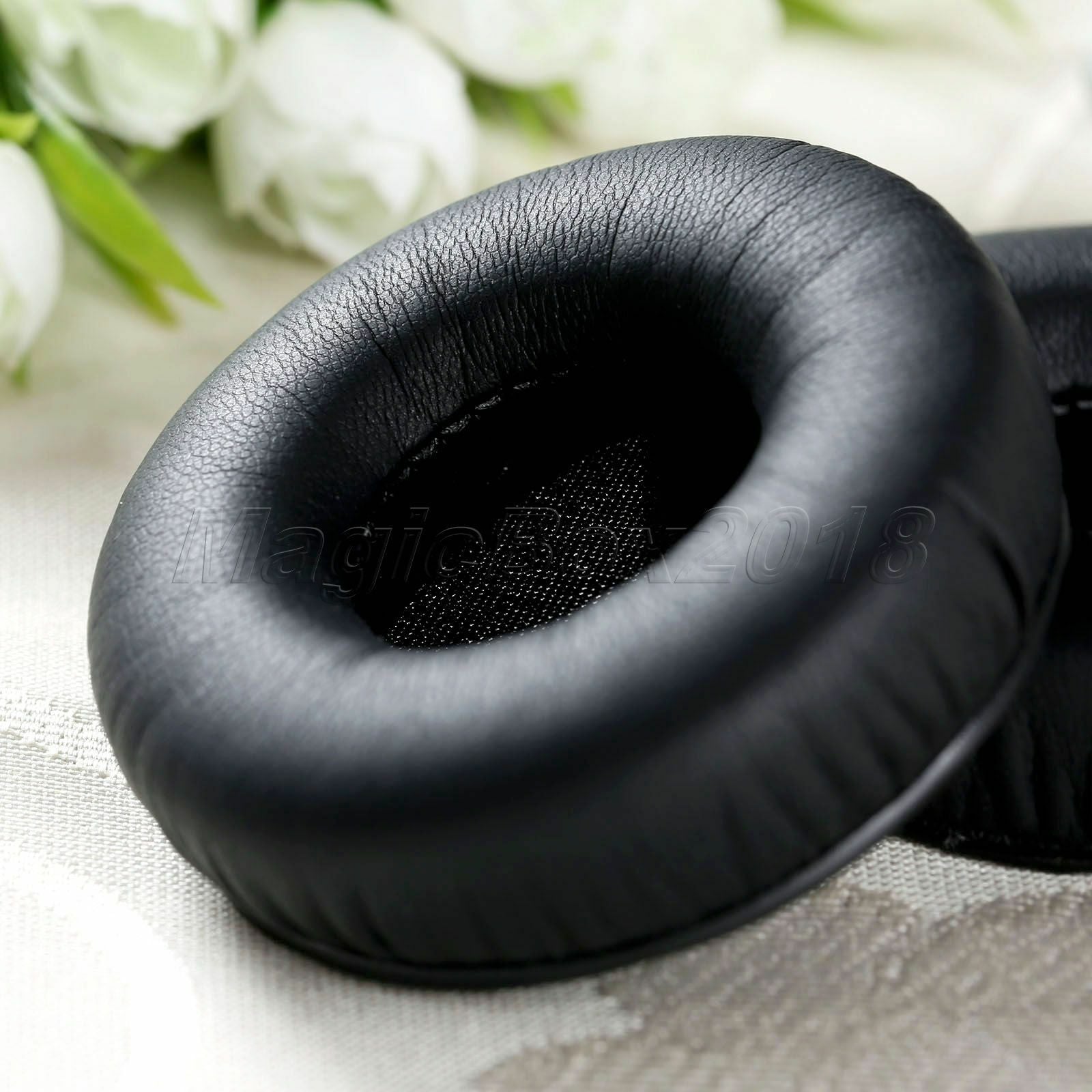 Replacement Black Leather Foam Ear Pads Headset Cushion For AKG K67 DJ Headphone