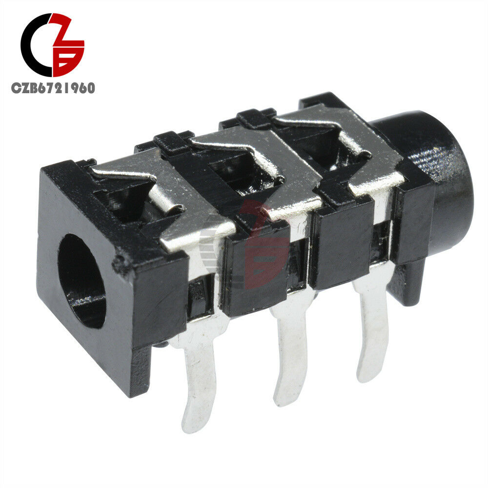 10Pcs 3.5mm Stereo Headphone 5Pin Audio Jack Earphone Socket