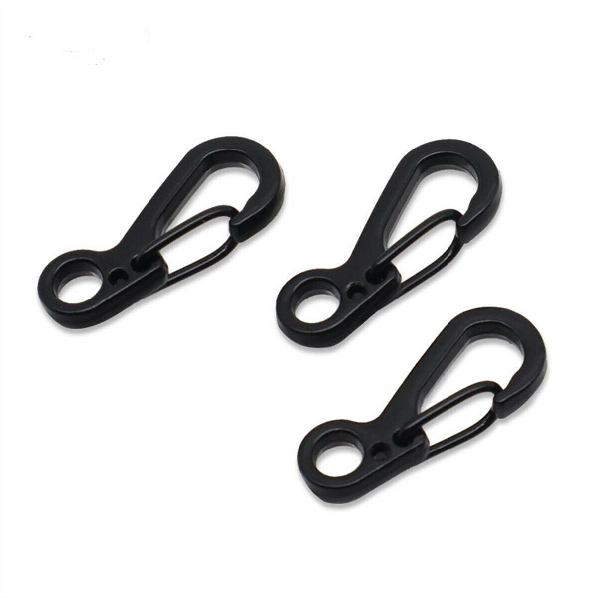 30PCS Zinc Alloy Mini Heavy Carabiner Key Chain Snap Hook Clip Outdoor Camping