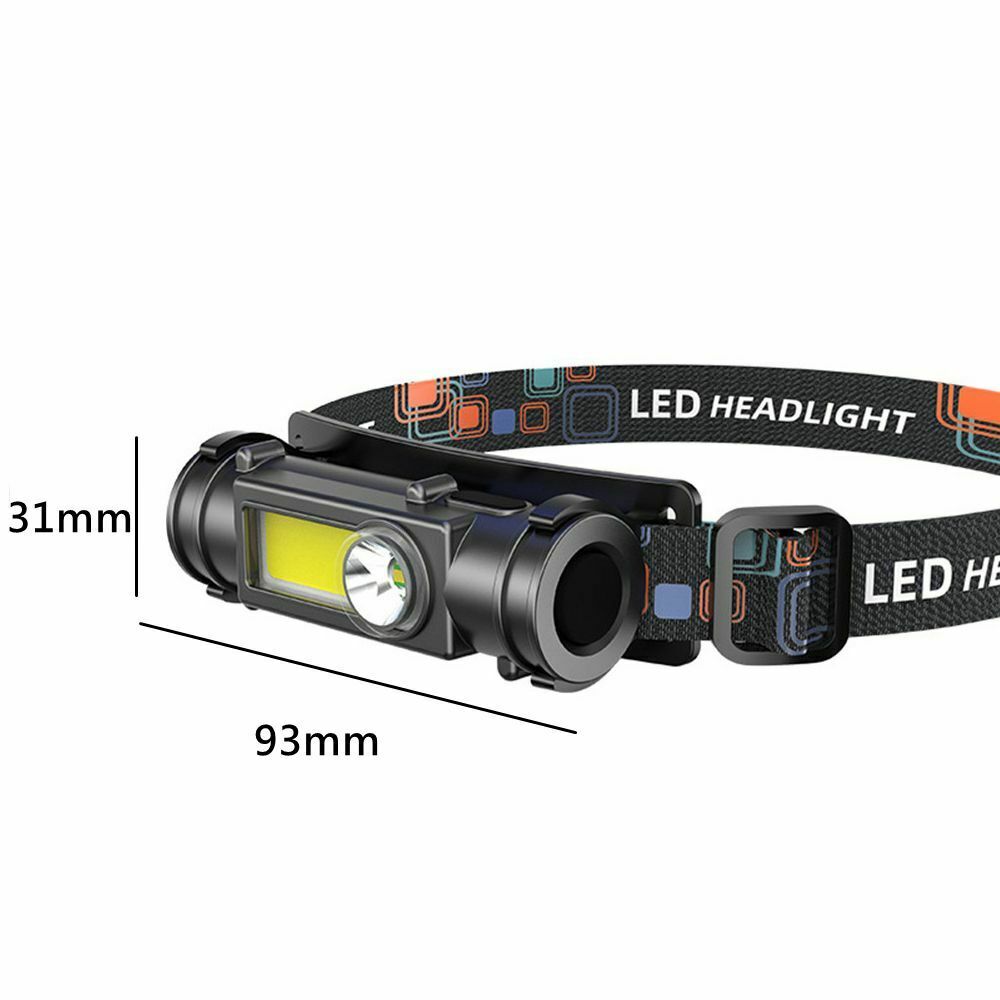 Magnetic Head-mounted Flashlight Cycling Headlight Head Torch Headlamp