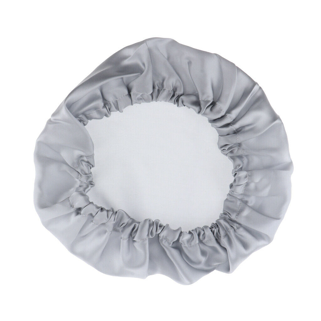 100% Silk Hair Bonnet for Women Girls Sleeping Salon Sleep Hat Gray