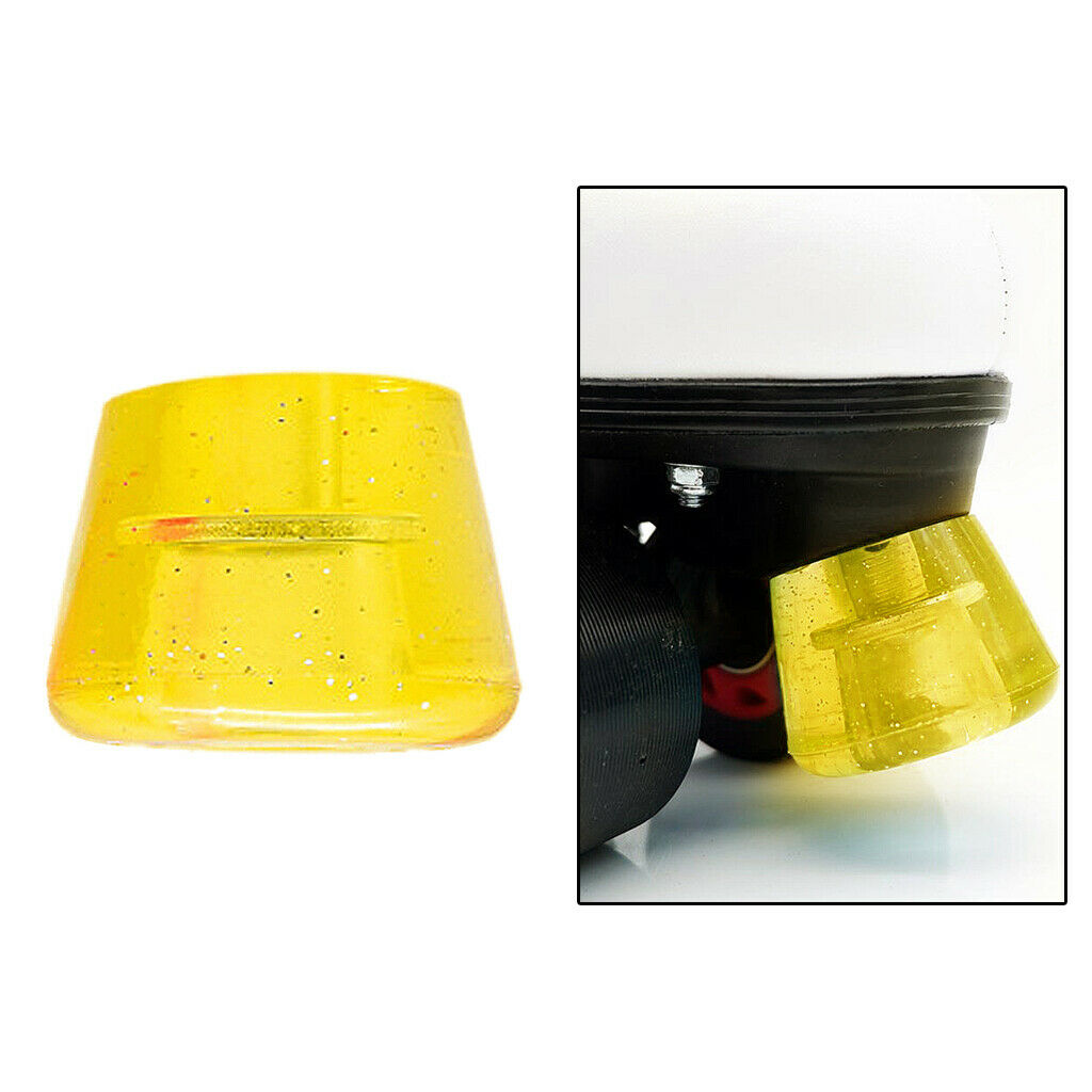 2x Durable Rubber Skates Top Stopper Anti-slip Skate Brake Block Training