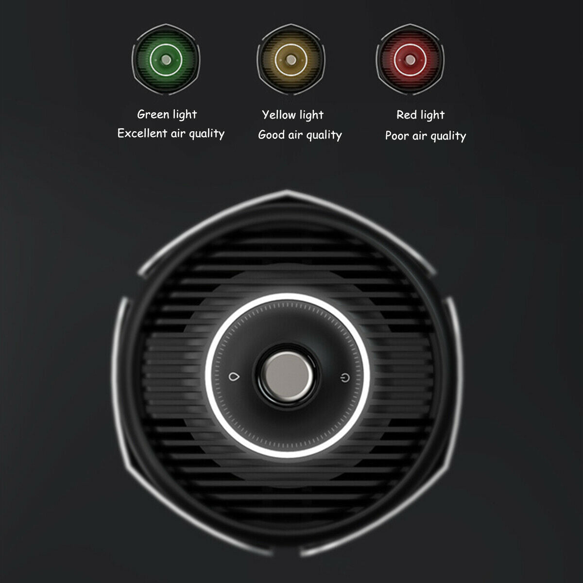 USB Portable Car Fresh Air Purifier Oxygen Vehicle Remove Odor Smoke Cleane