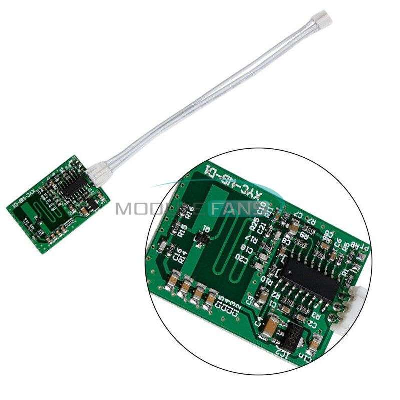DC Microwave Radar Detector Sensor Module 3-8 M Control Home Light Switch Motion