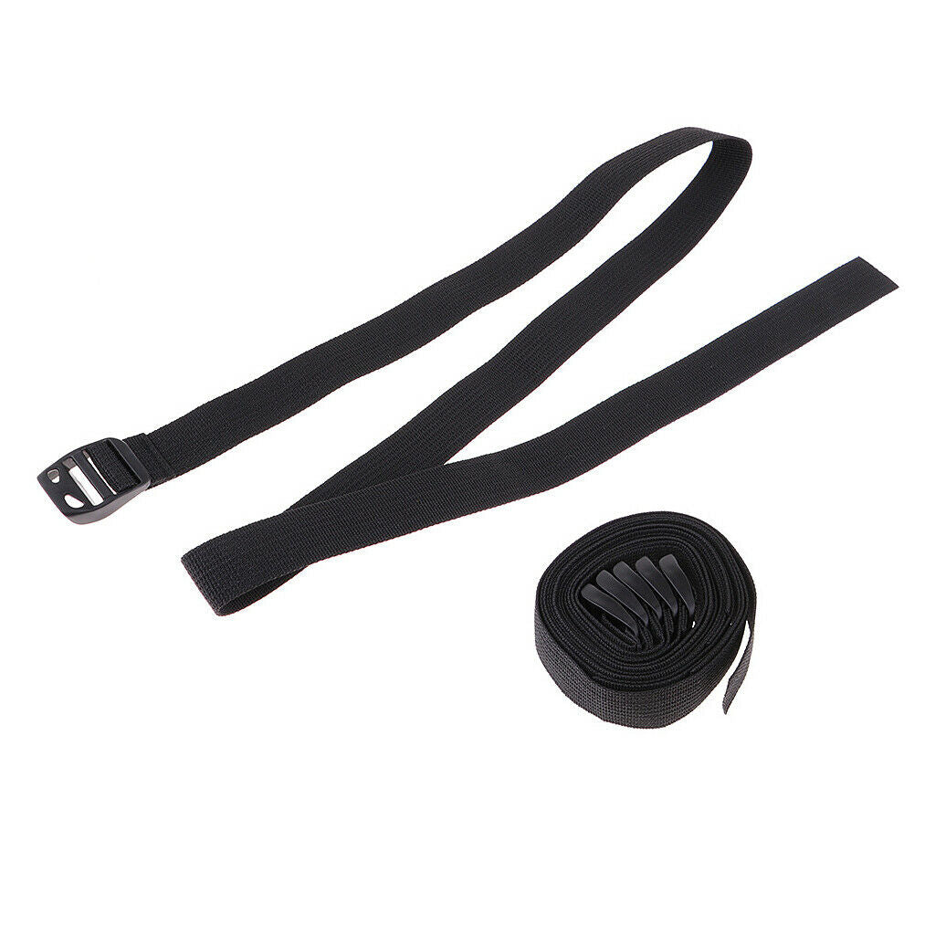 6pcs Strapping Cable Ties Camping Travel Bag Band with Buckle