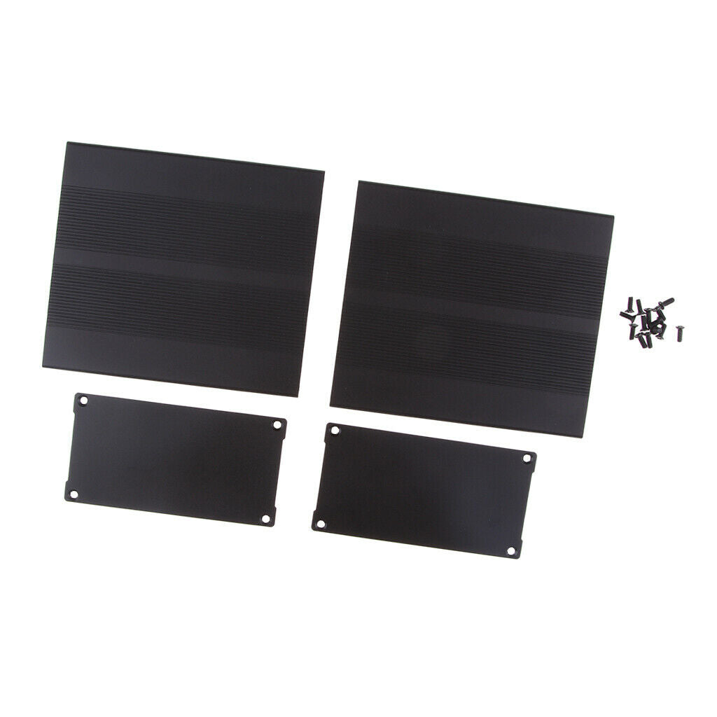 Heat Dissipating Extruded Aluminum Enclosure Box PCB Shell Box 120x105x55mm