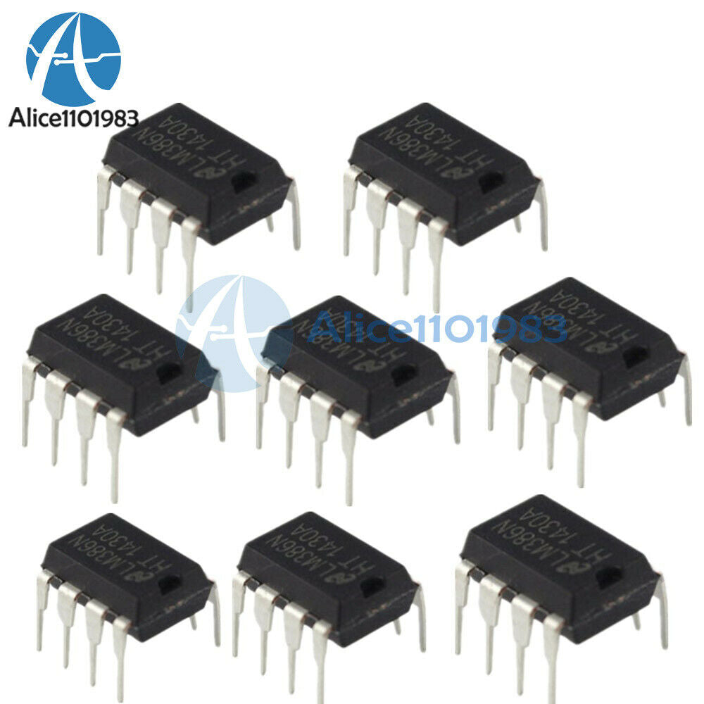 20PCS IC LM386N LM386 AMP AUDIO PWR MONO 8DIP LM386N