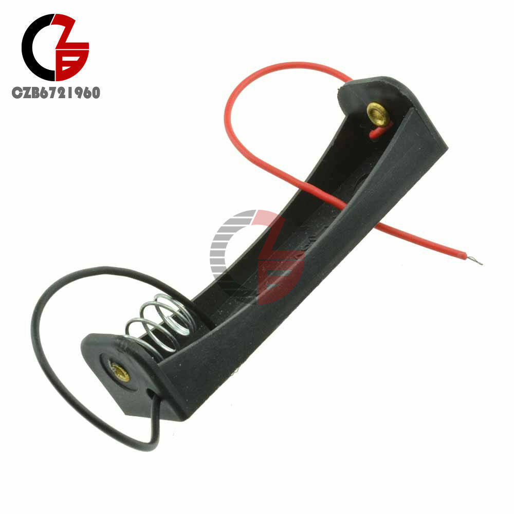 5PCS 1x AA Battery Holder Storage Box Case with 5" Lead 1.5V for DIY Experiment