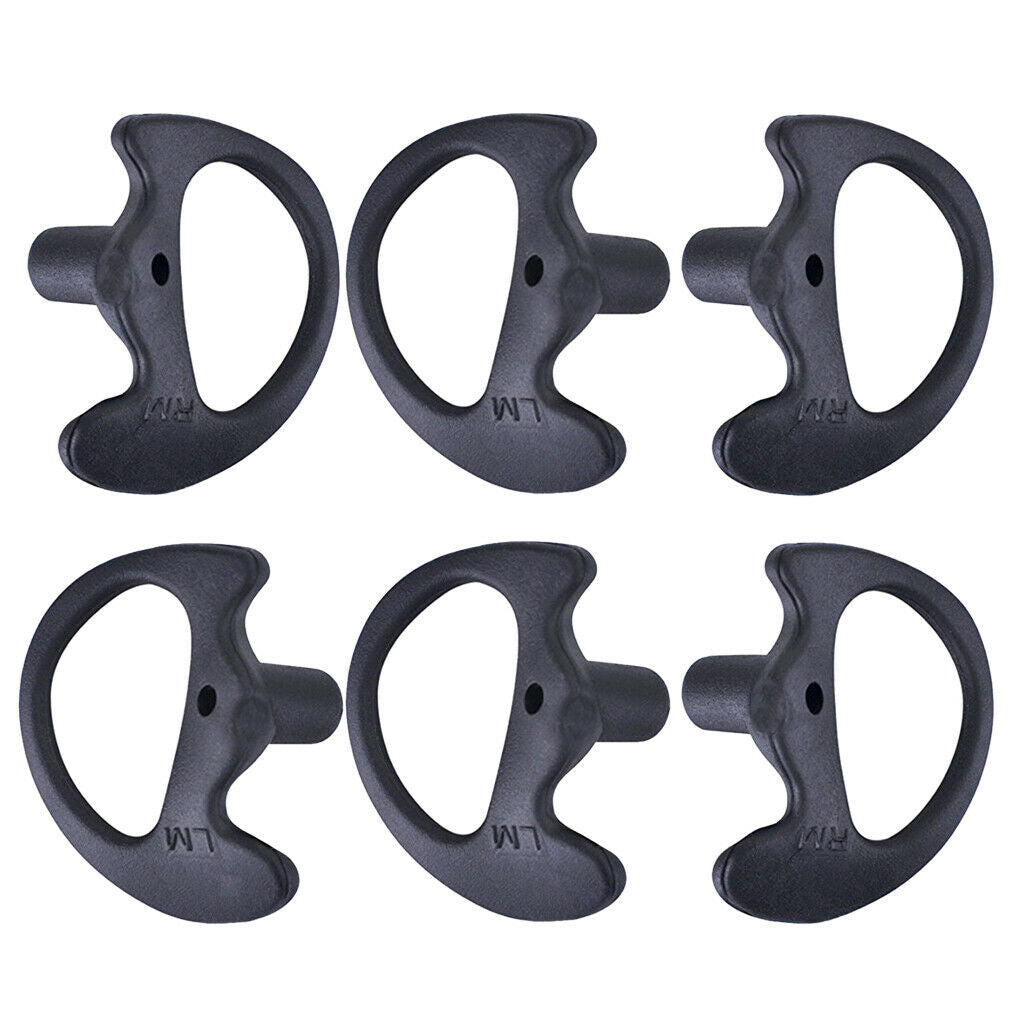 6x Silicone Soft Ear Bud for Covert Acoustic Tube Earpiece For Two-way Radio