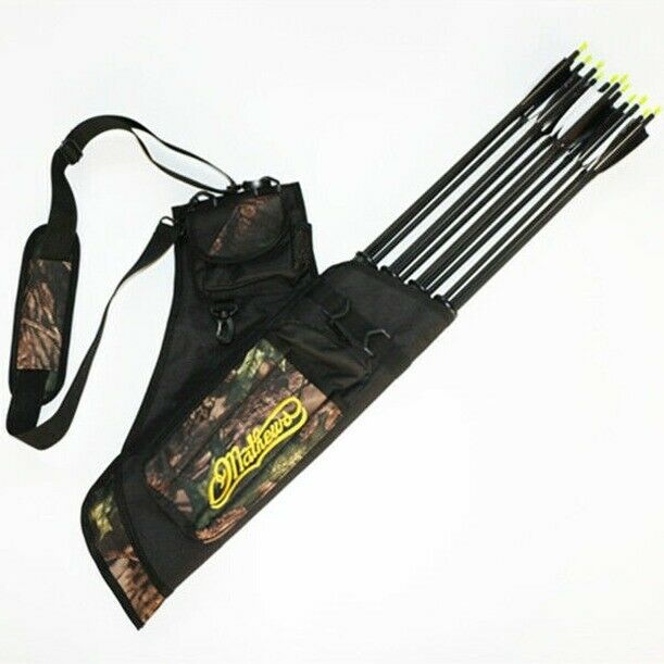 Archery Canvas Back Arrow Quiver Hunting Target Arrow Quiver 4 Tube Hip Quiver