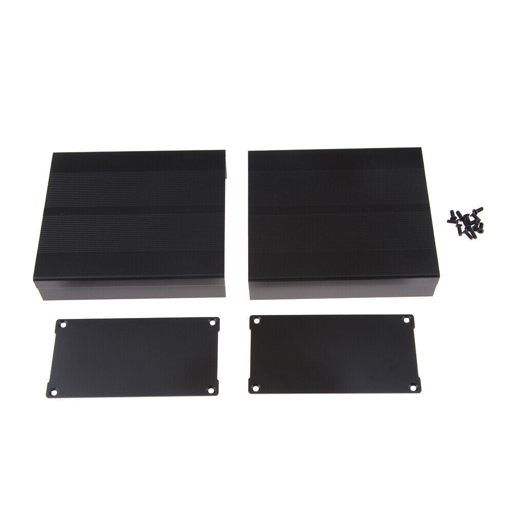 Heat Dissipating Extruded Aluminum Enclosure Box PCB Shell Box 120x105x55mm
