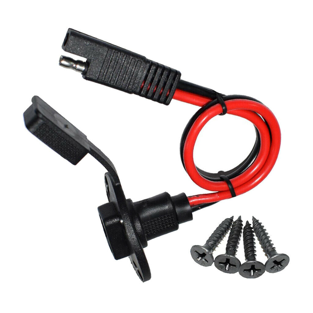 12Awg 30cm Quick Connect SAE to SEA Socket Sidewall Port Cable with 4 Screws