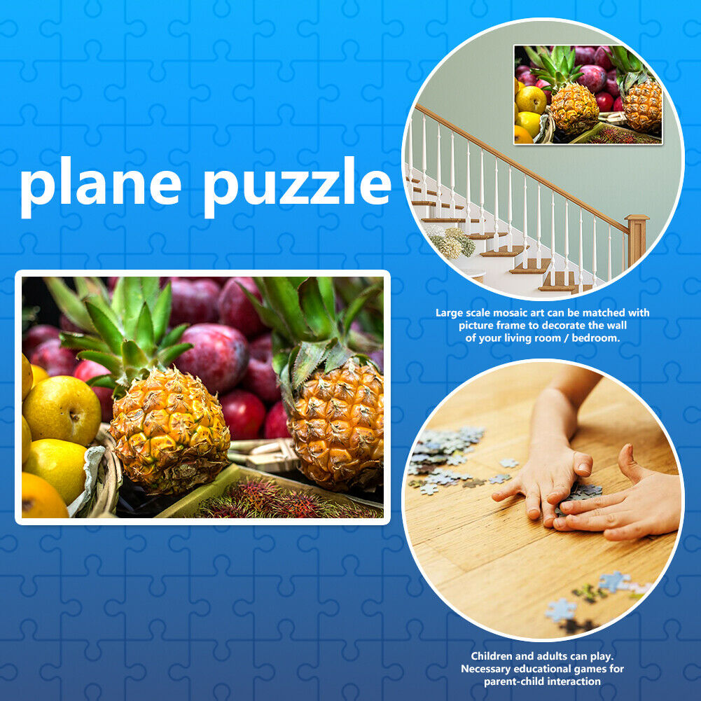1000 Pieces DIY Paper Jigsaw Puzzle Fresh Fruits Assembling Picture Toys @