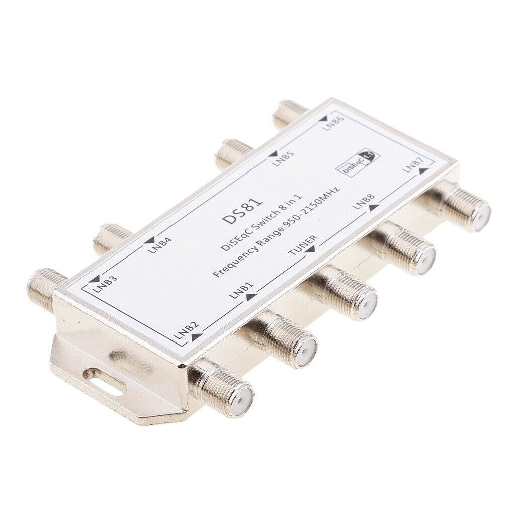 8x1 Diseqc Switch 8 Satellites in 1 Output Waterproof