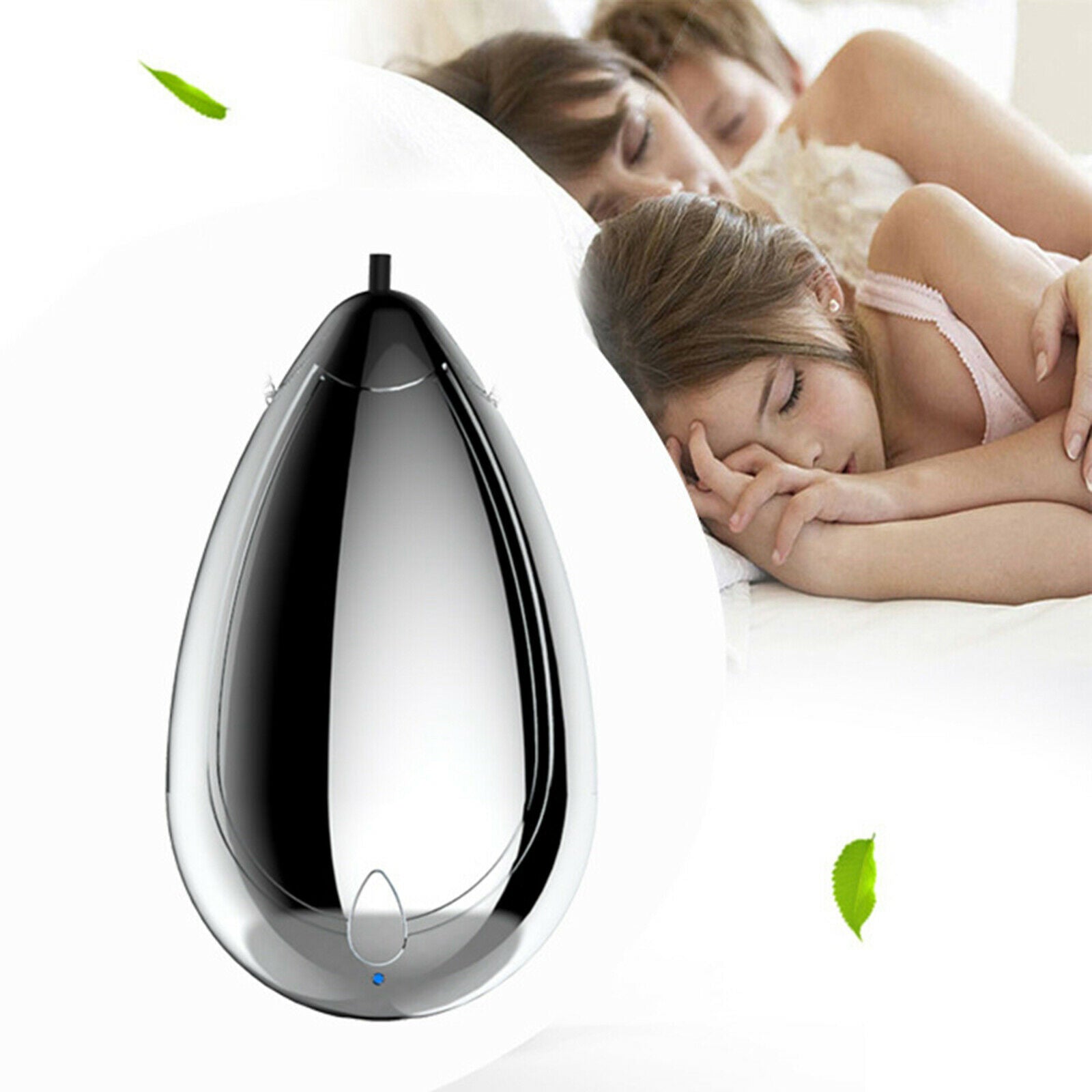 USB Mini Air Purifier Necklace Personals Wearable Negative Ion AIR Black