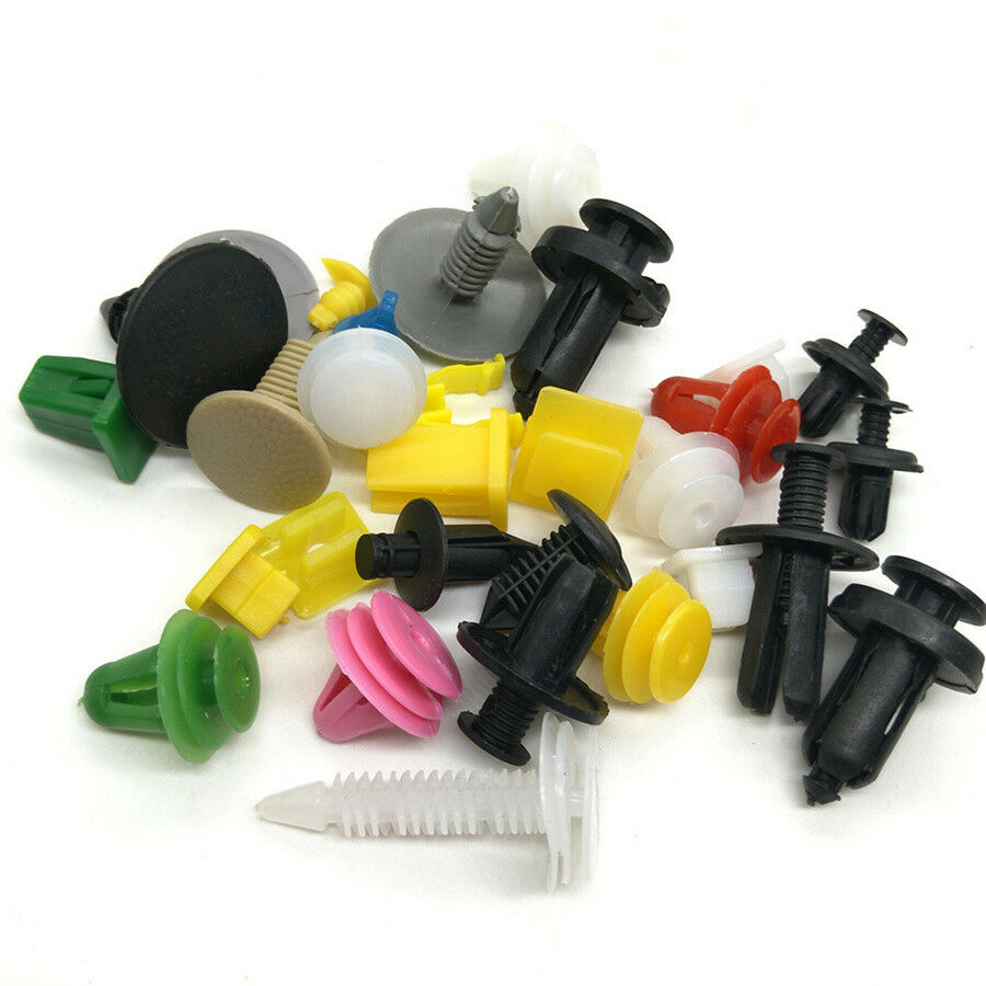 1000 Mixed Car Door Bumper Fender Fastener Retainer Rivet Push Pin Clip+Pry Tool