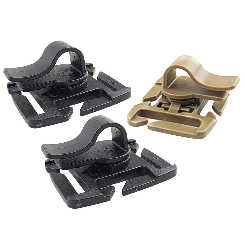 3pcs Hose Clip Travel Water Bladder Drinking Tube Buckle for Backpack Strap