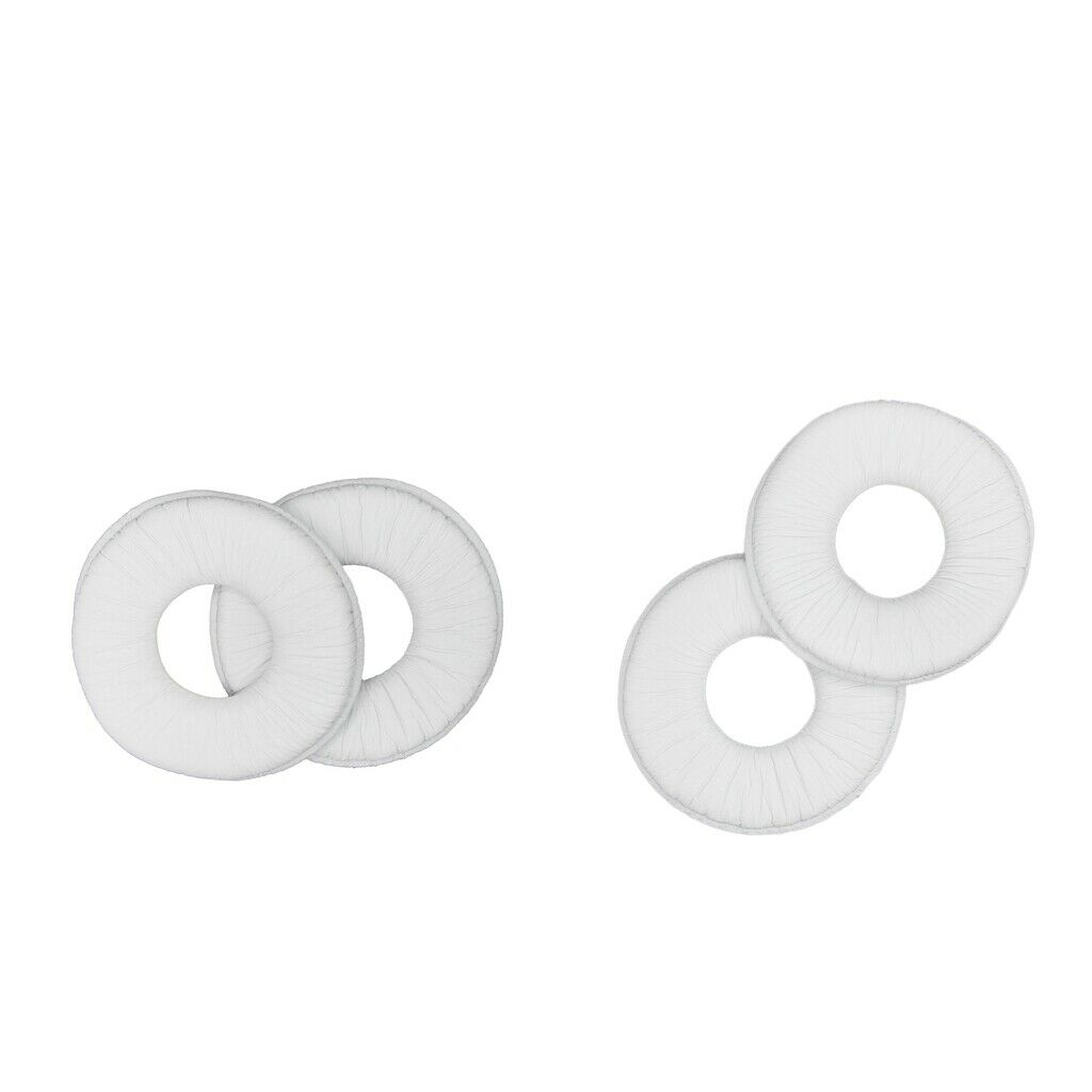 2Pairs Replacement Soft Ear Pads Cushion PU Leather Foam Earpads for