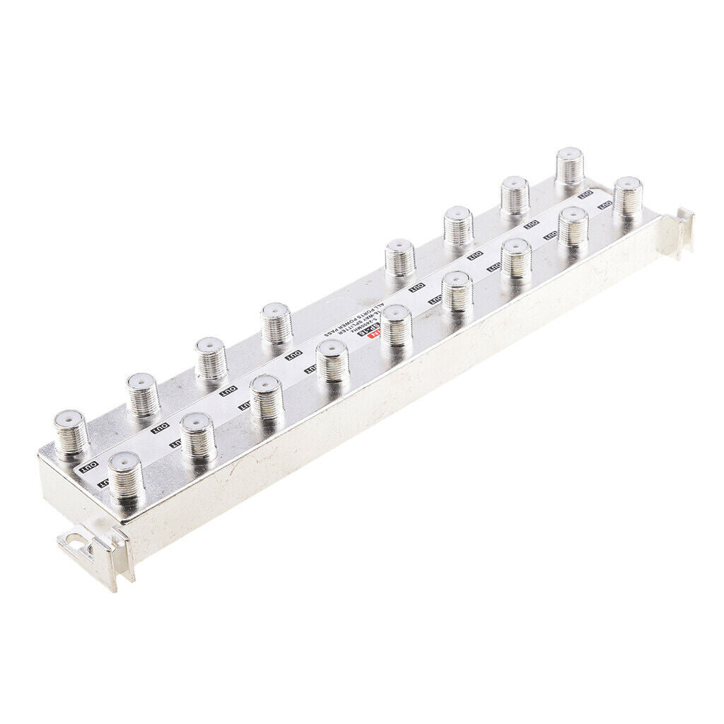 Durable 16-Way Splitter Coaxial Antenna RF Satellite Cable TV Signal