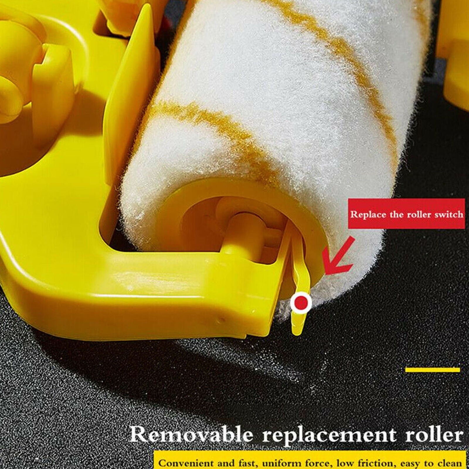 Clean-Cut Paint Edger Roller Brush Safe Tool for Room Home Wall Ceiling