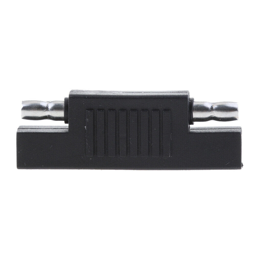 Black SAE Plug (male) to Plug (male) Adapter Solar Panel Battery, Black