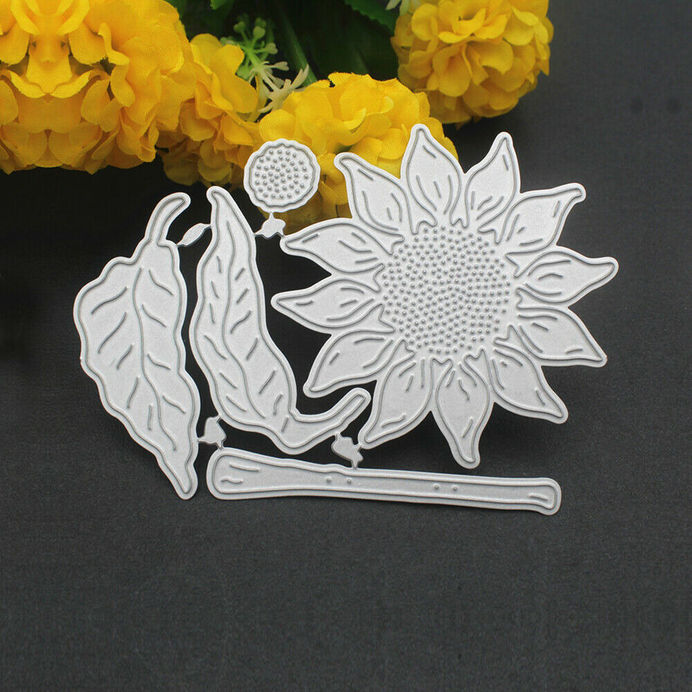 Sunflower Metal Cutting Dies Stencil DIY Scrapbooking Album Stamp Paper Card zj