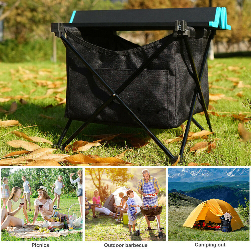 Outdoor Folding Table Storage Hanging Basket Picnic Camping Pouch Organizer @