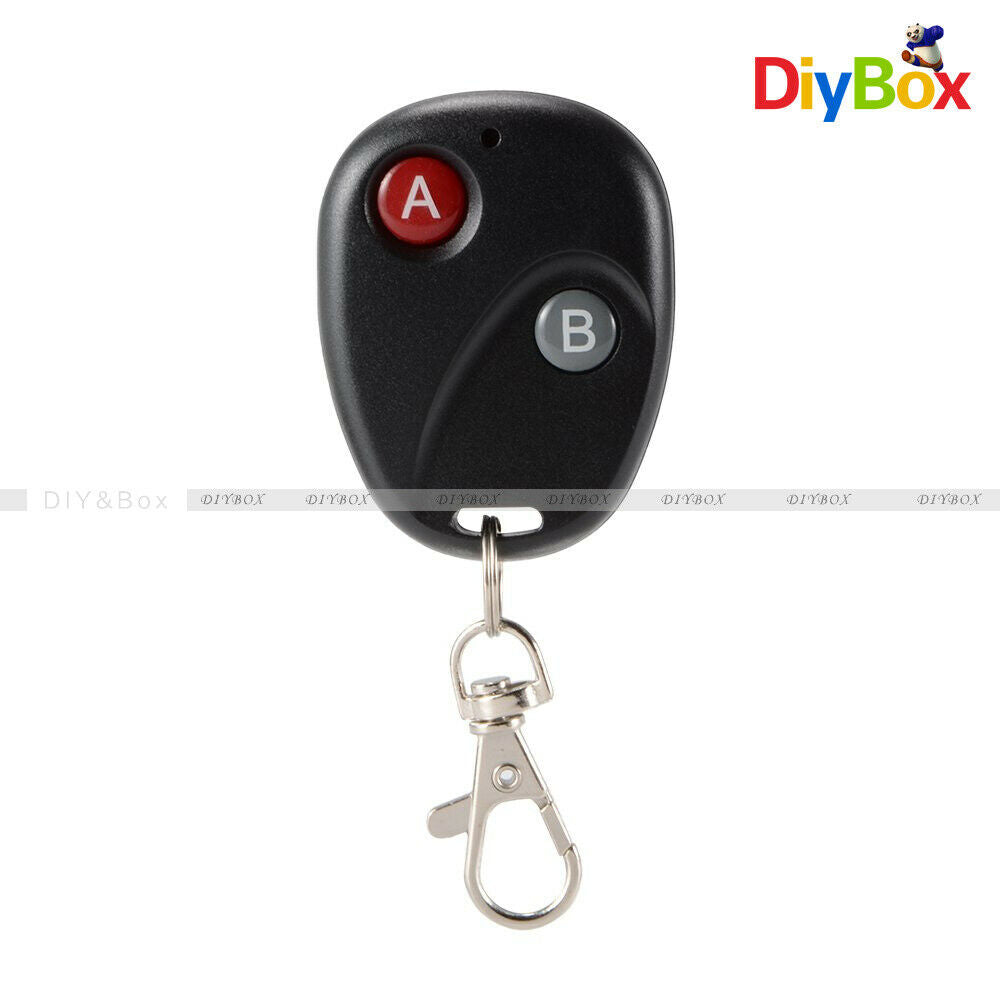 DC 12V 433MHz RF Remote Control 2 Key Garage Gate Door Transmitter Wireless