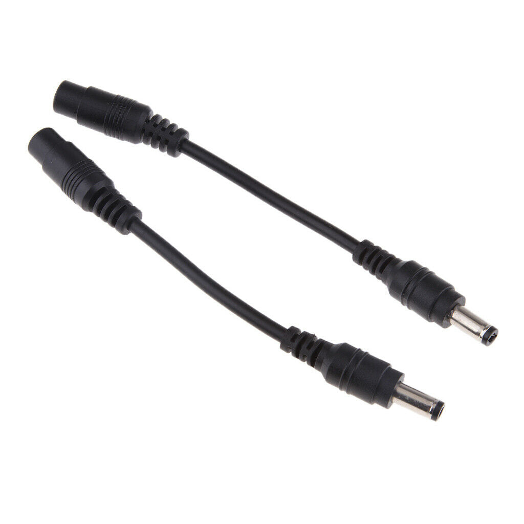 2Pc DC Power 5.5x2.1mm Female To 5.5mmx2.5mm Male Adapter Cable