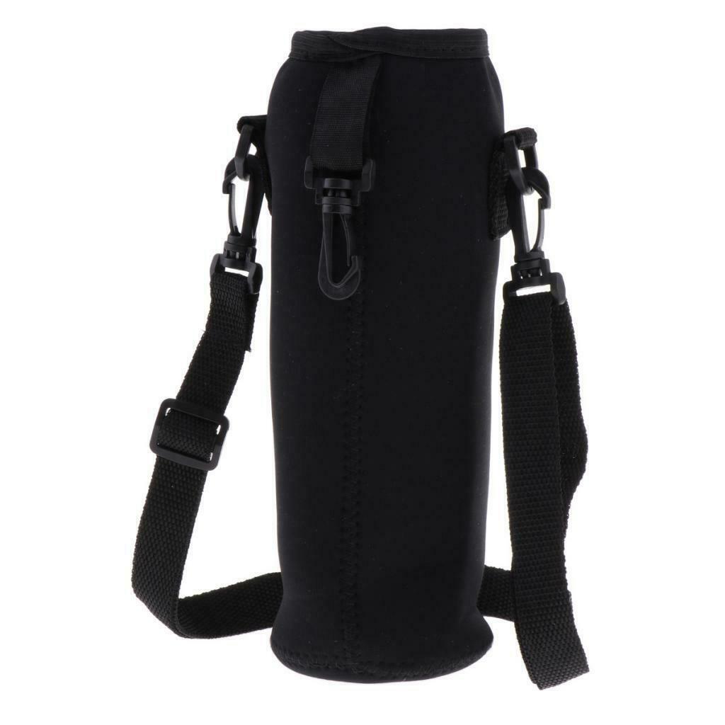 3x Water Bottle Carrier Insulated Cover Bag Pouch Holder with Shoulder Strap 1L