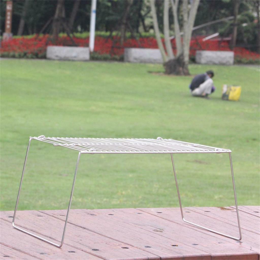 Portable Foldable Stainless Steel &Storage Bag for Outdoor Backpacking BBQ