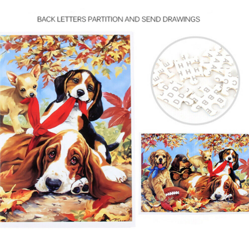1000 Piece Cute Dogs Jigsaw Puzzles for Adults Kids Large Puzzle Game Toys Gift