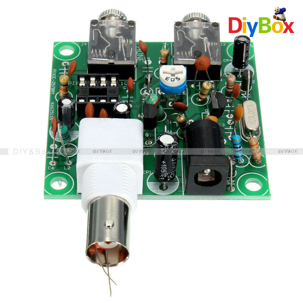 DIY RADIO 40M CW Shortwave Transmitter QRP Pixie Kit Receiver 7.023-7.026MHz