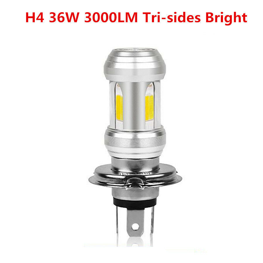 -XN1x Motorcycle Bike H4 36W LED 3000LM Tri-sides Bright Headlight Light Bulb